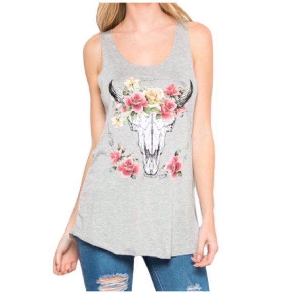 hangar27 Tops - Bull Print Tank